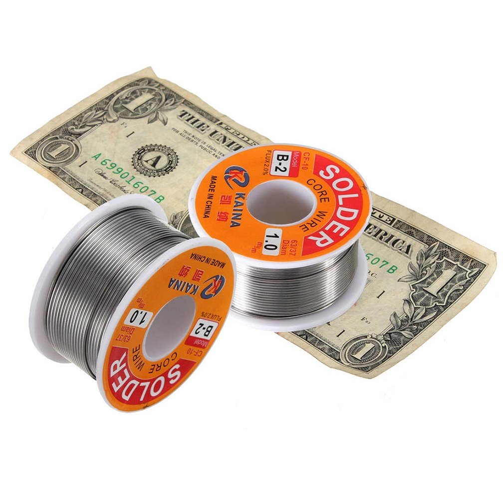 63/37 1mm Tin Lead Line Rosin Core Flux Solder Welding Iron Wire Reel - 100g