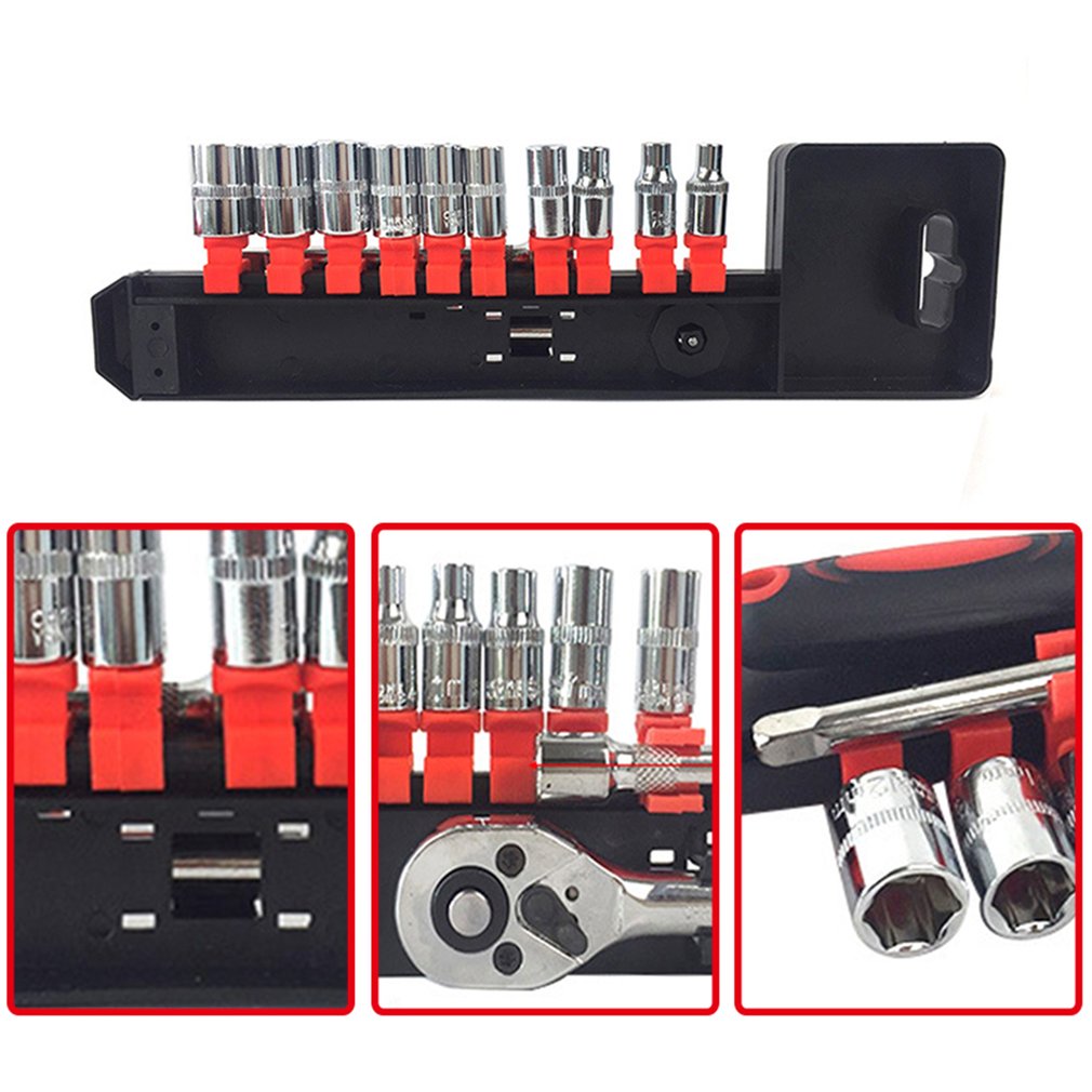 12PCS 1/4" Wrench Socket Set Hardware Car Auto Repairing Sleeve Kit Tools