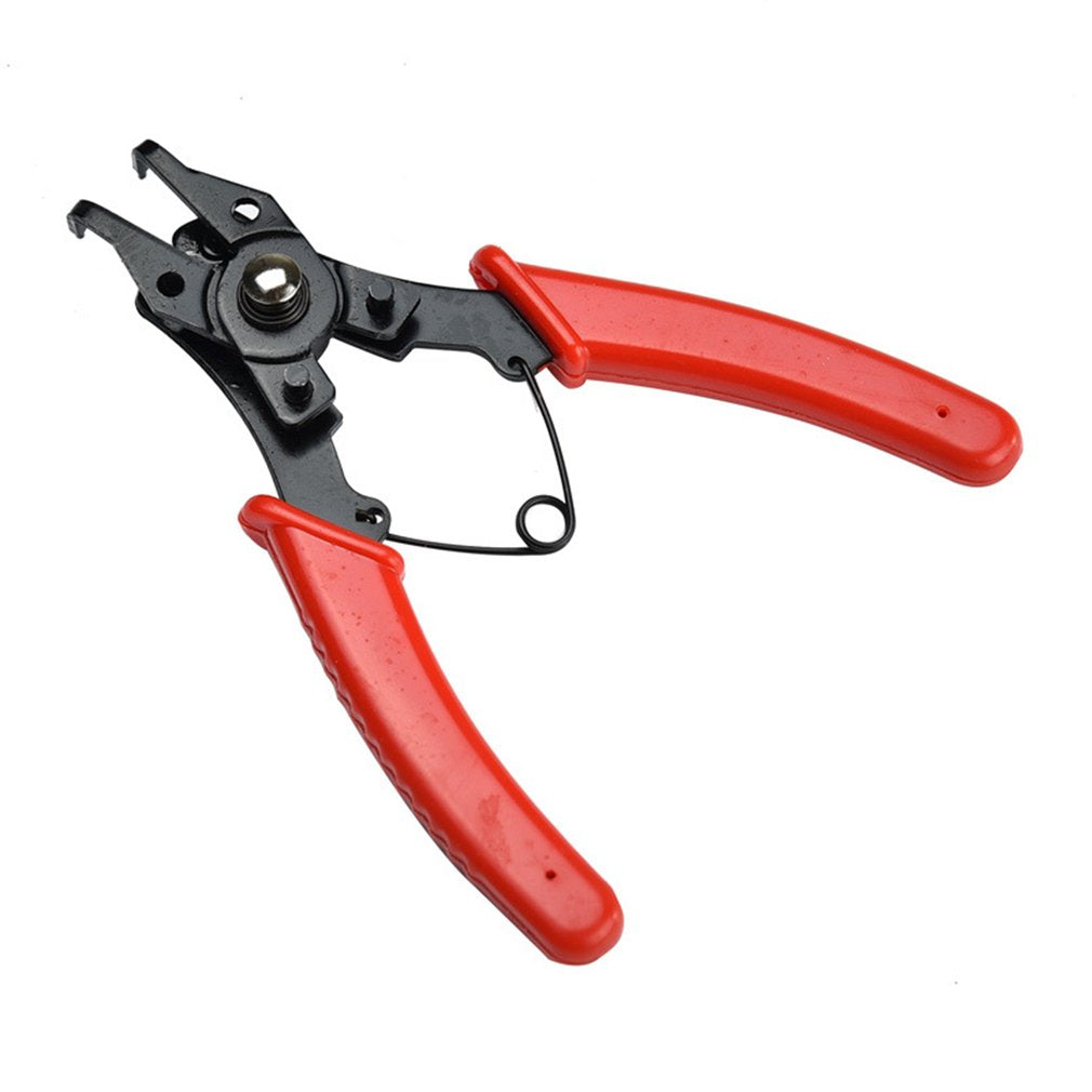 4 IN 1 Multifunctional Retaining Ring Pliers Auto-lock Snap Ring Pliers - Red