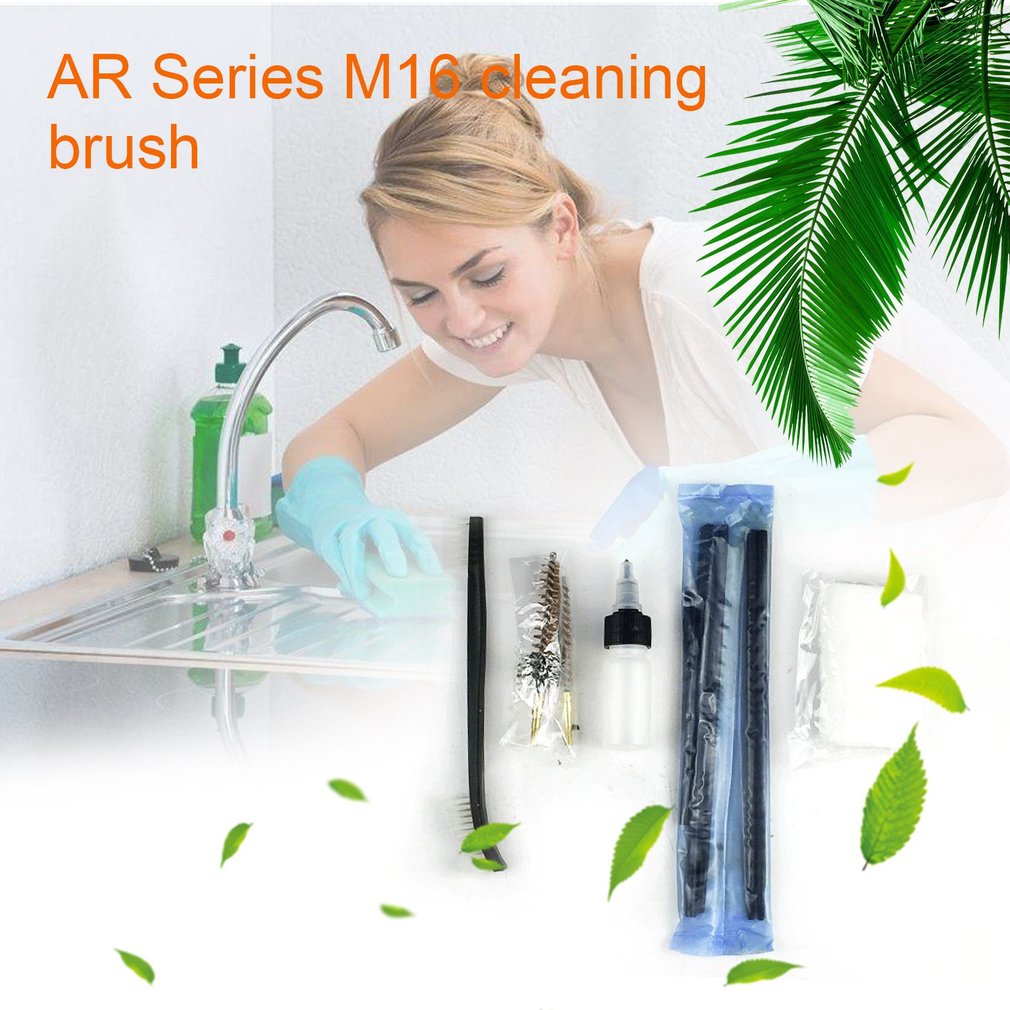 AR15 / M16 /M4 Gun Cleaning Kit Universal Tactical Gun Butt Stock Brushes Set