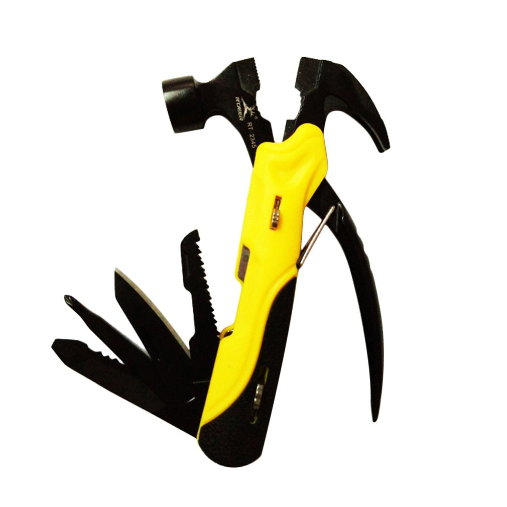 7-in-1 Durable Stainless Steel Hammer Pliers Nail Puller Knife Screwdriver Saw