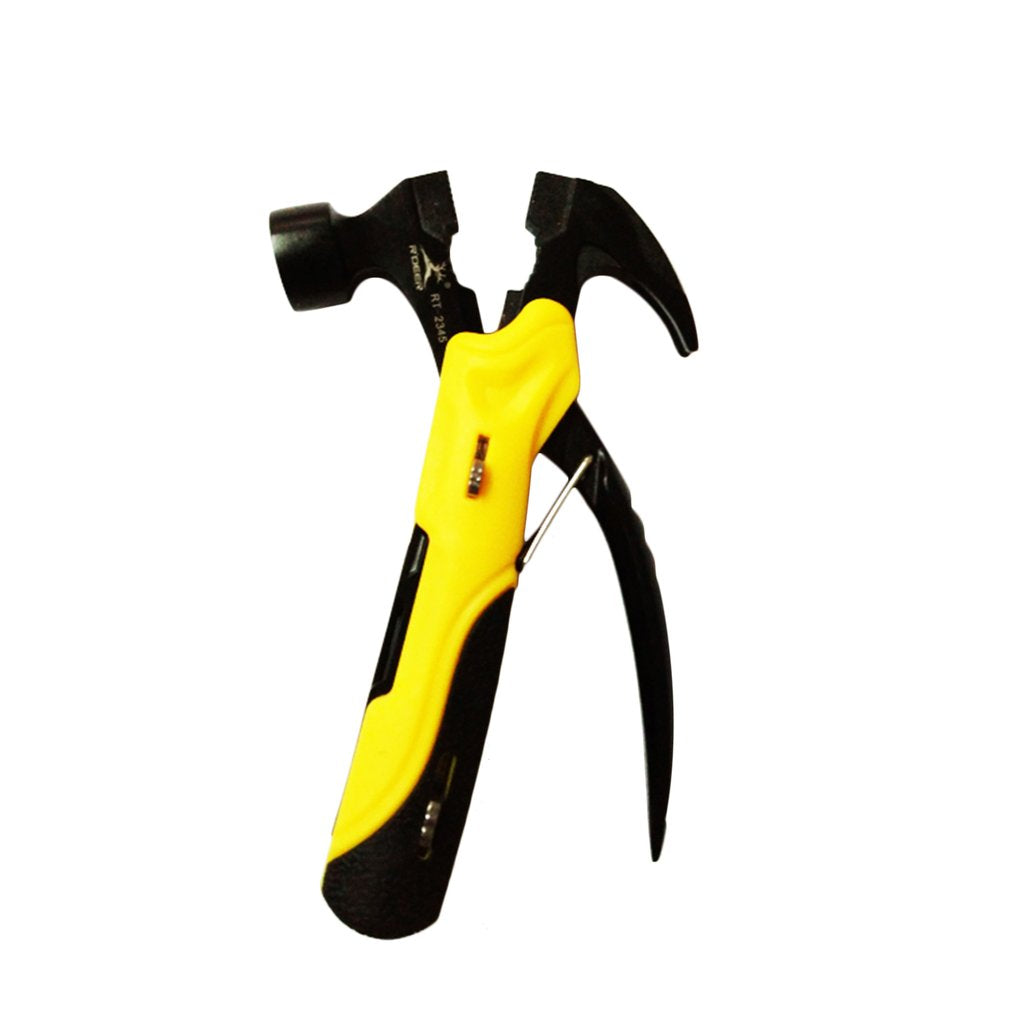 7-in-1 Durable Stainless Steel Hammer Pliers Nail Puller Knife Screwdriver Saw