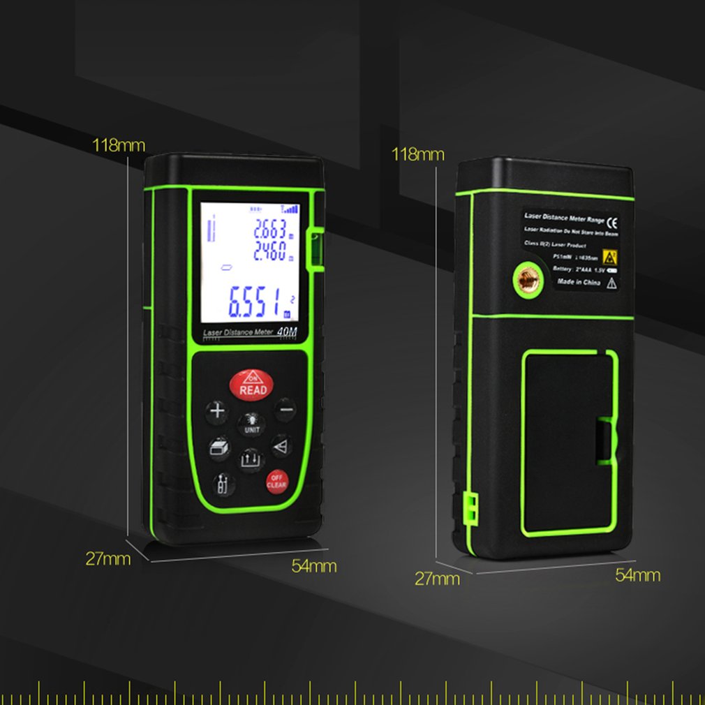 Portable 40m/60m/80m/100m High Precision Digital Infrared Laser Range Finder