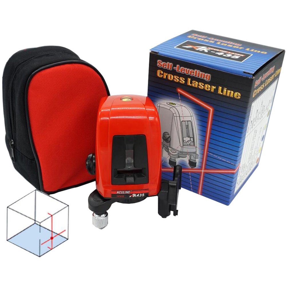 AK435 360 Degree Self-leveling Cross Horizontal Vertical Laser Levels Meter