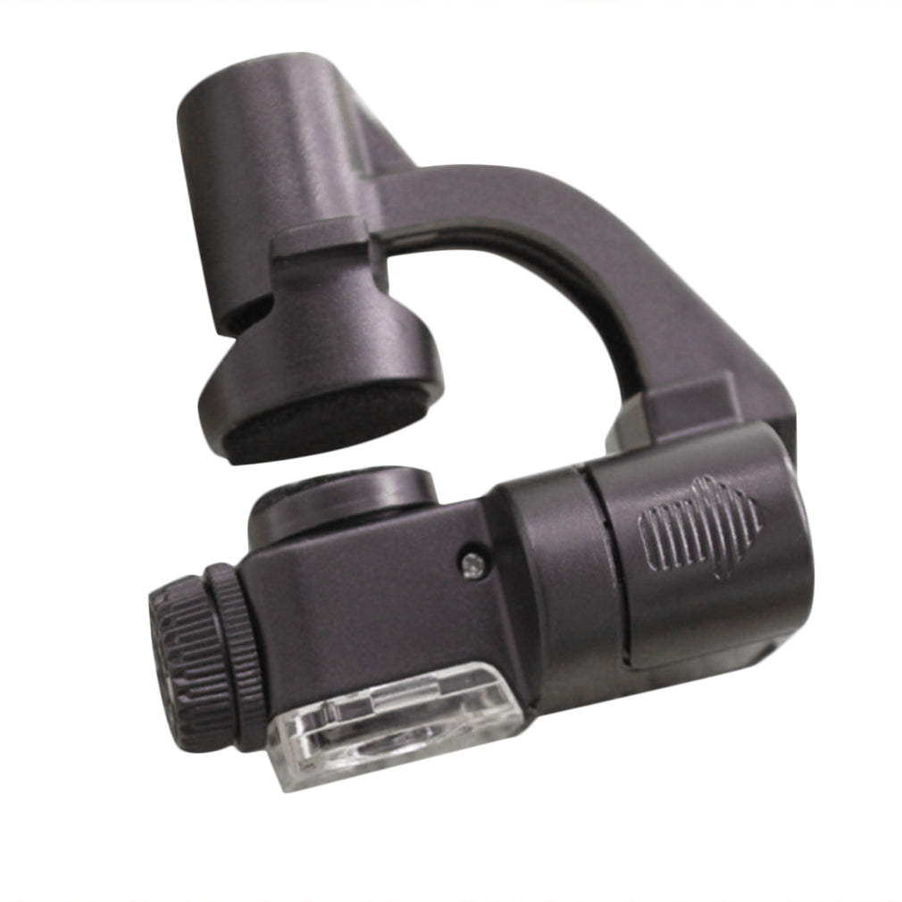 774-90 90X Phone Type LED Light Magnifier Microscope UV Currency Detector