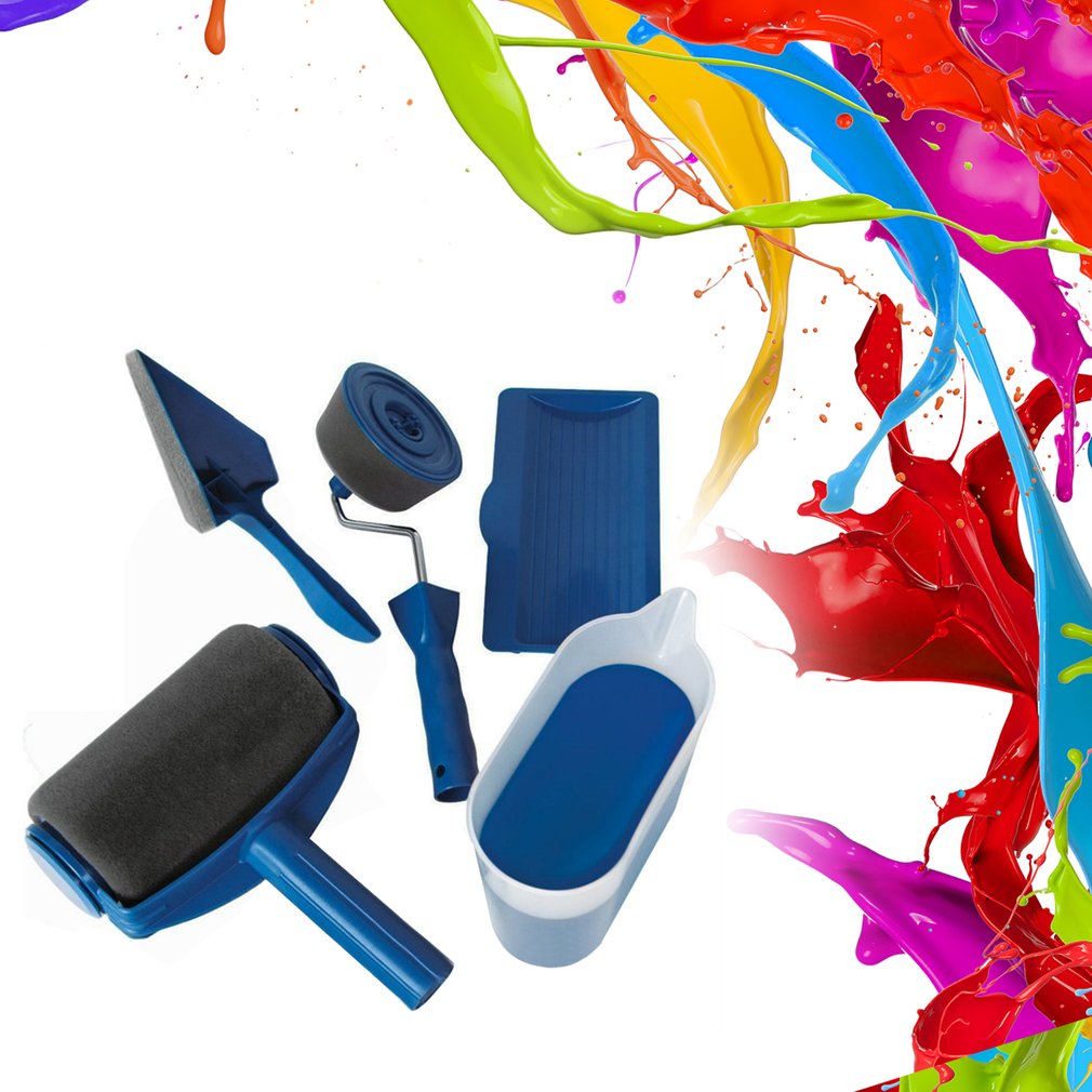 5PCS Paint Roller Set Professional Multifunction Household Wall Painting Brush