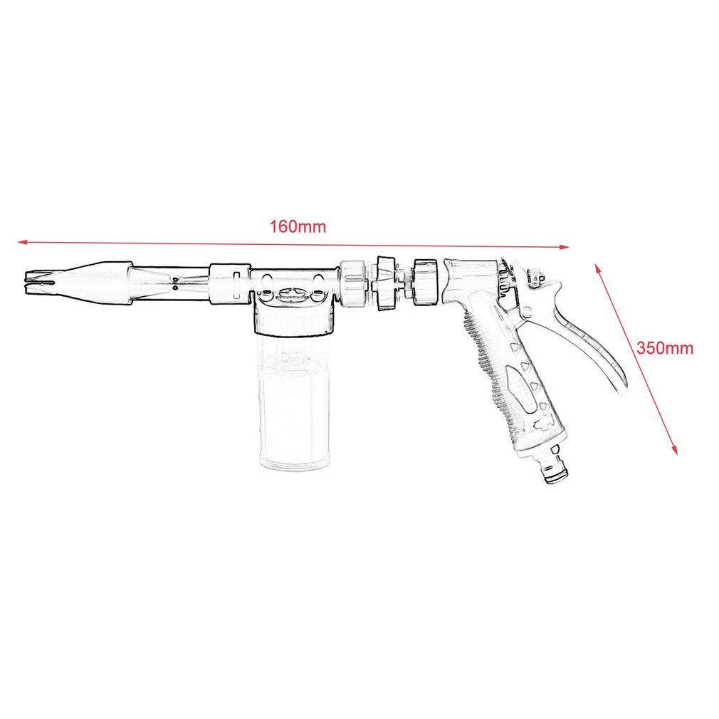 High Pressure Car Washer Water Gun Lengthening Soap Shampoo Foam Spray Gun
