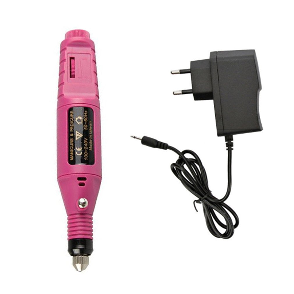Electric Manicure Polish Machine Nail Drill Bits Tool Kit - EU Plug