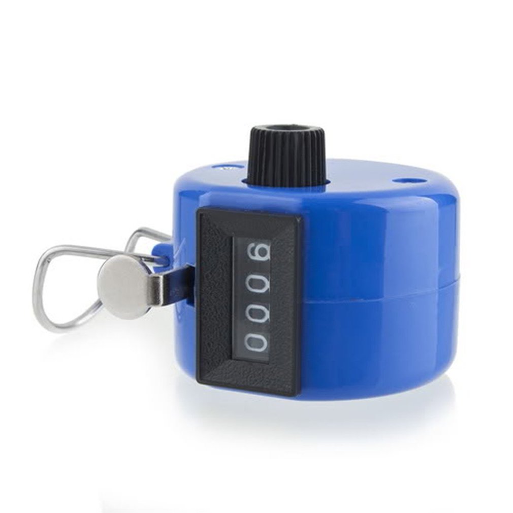 Handheld Golf Tally Click Counter 4 Digital Chrome Manual Mechanical Counter