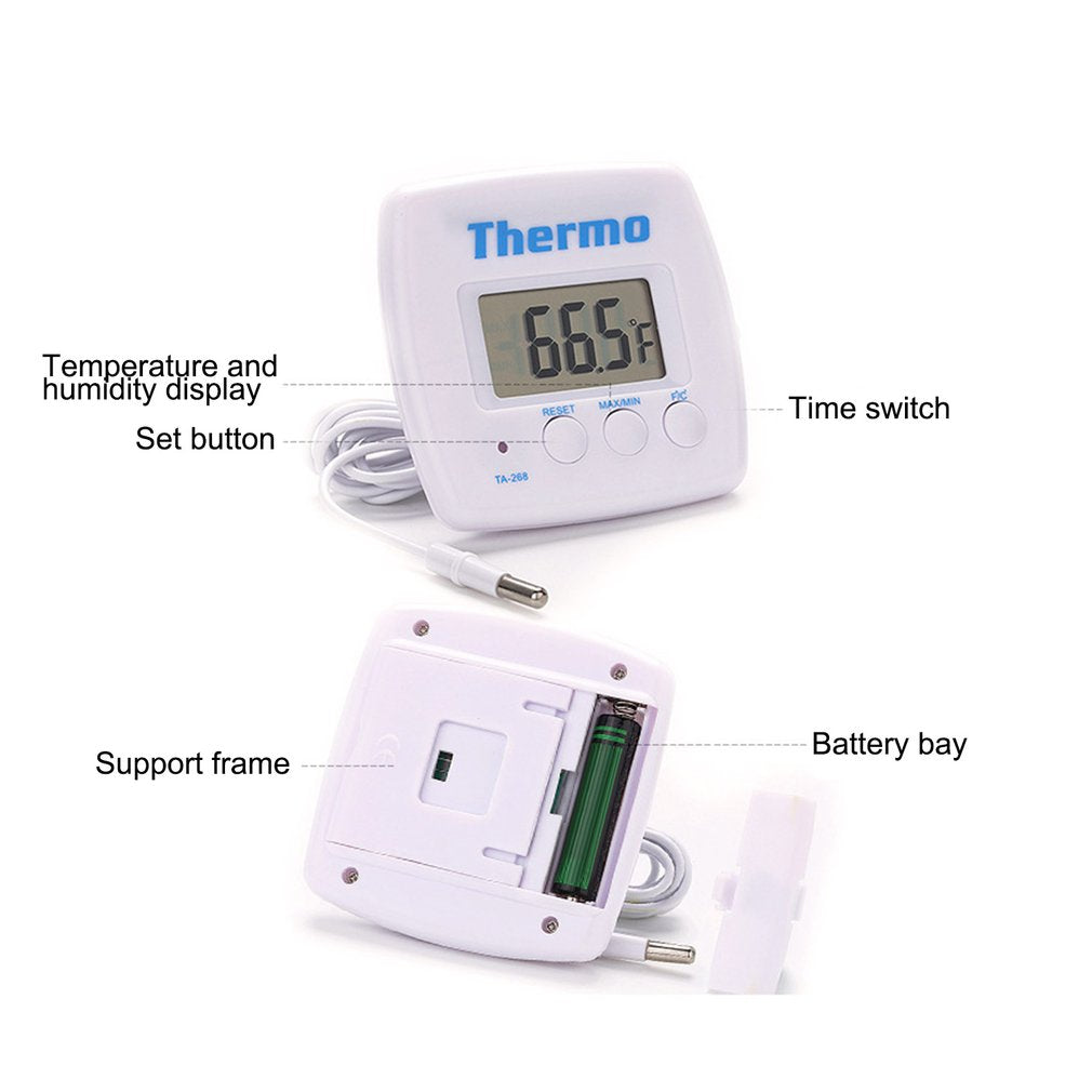 Digital Refrigerator Thermometer Aquarium Thermometer Water Temperature Meter