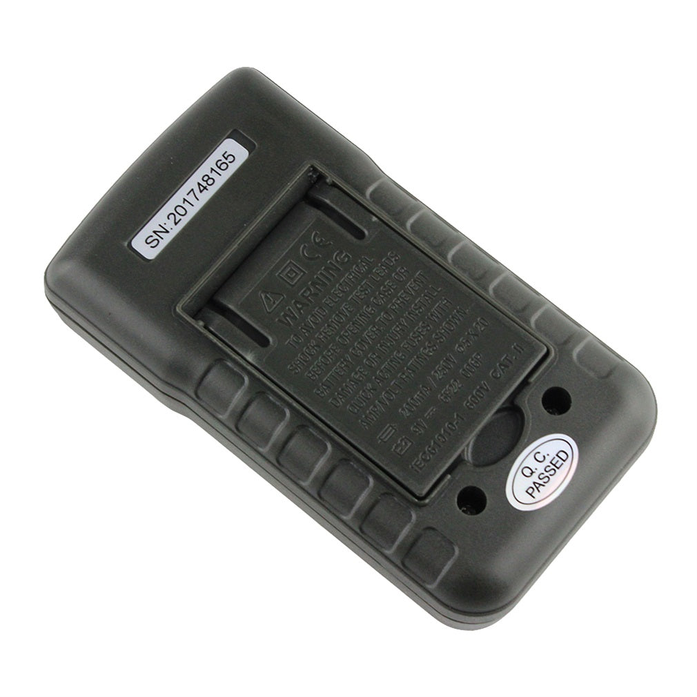 Aneng AN8201 LCD Digital Multimeter Electric Handheld Tester AC/DC Voltmeter Ammeter - Black