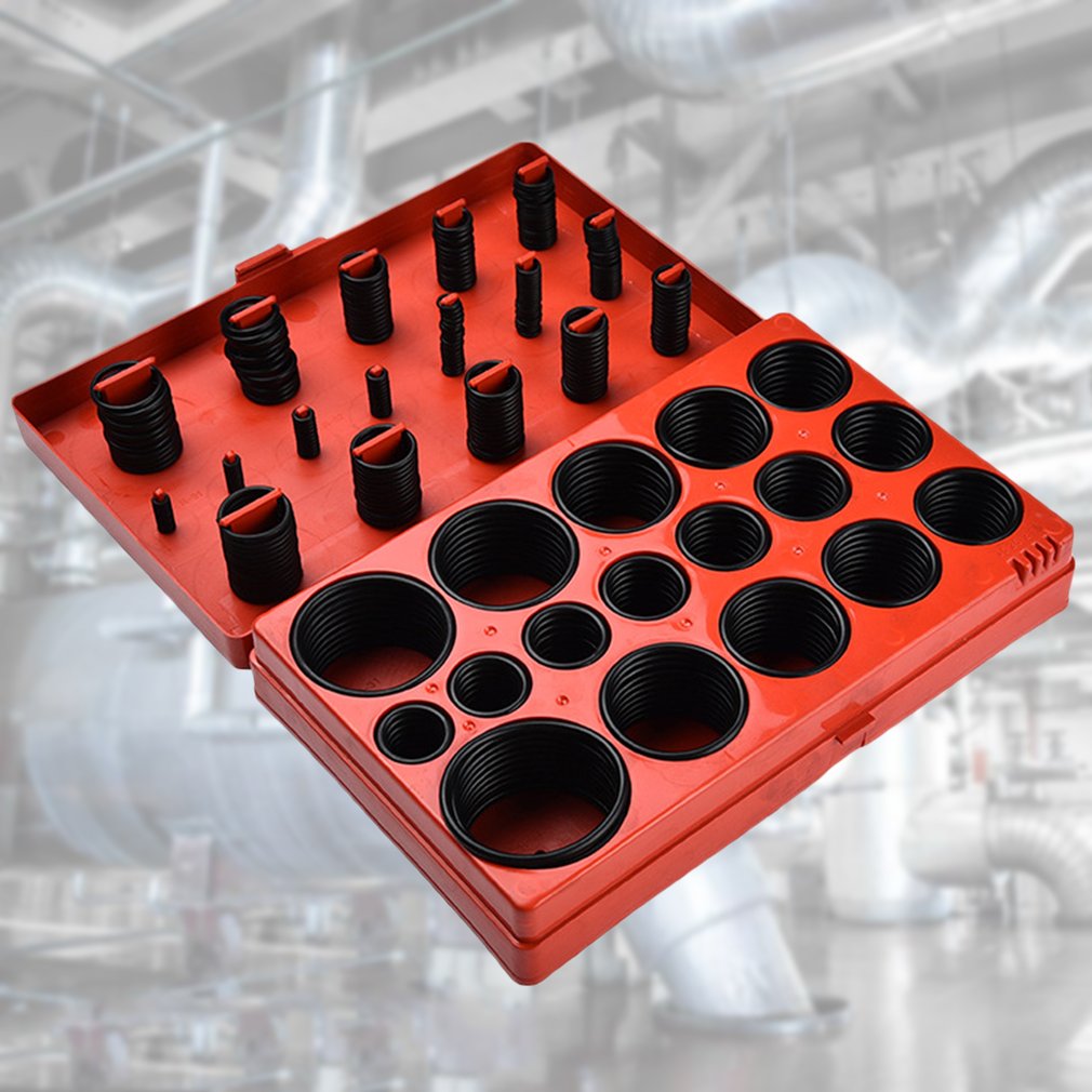 419Pcs Nitrile Rubber O Ring NBR Oil Seal Black Gaskets for Air Cylinder