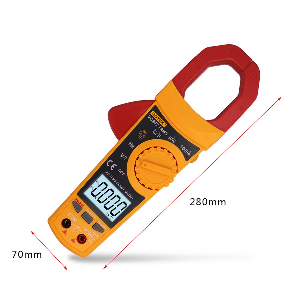 ZOTEK VC902 Digital Clamp Meter 6000 Counts Multimeter Handle Multimeter Tool