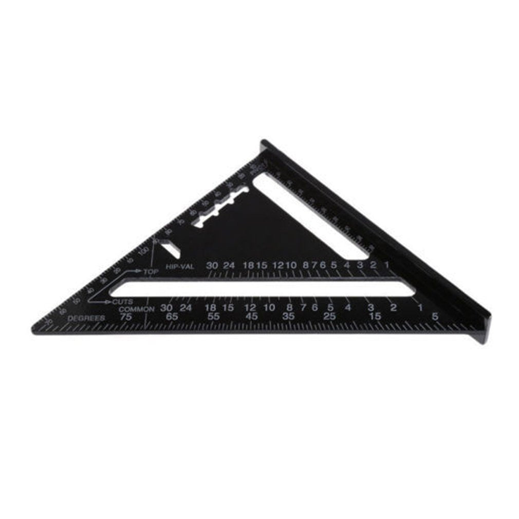 Portable 7 Inch Aluminum Alloy Triangle Ruler Combination Square Carpenter