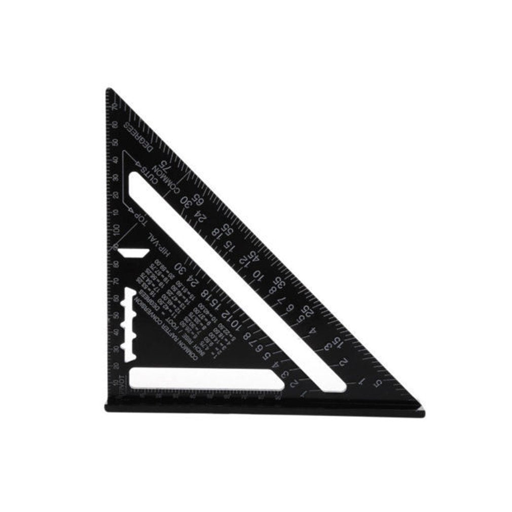 Portable 7 Inch Aluminum Alloy Triangle Ruler Combination Square Carpenter
