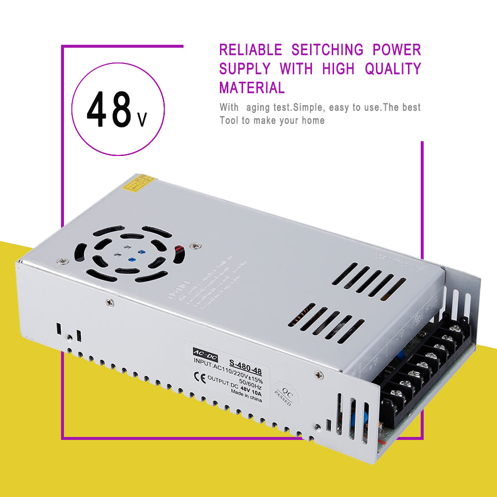DC 48V 10A Universal Regulated Switching Power Supply for Computer Project