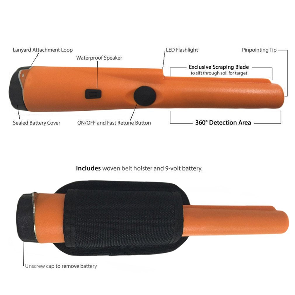 High Sensitivity Hand Held Practical Pinpointer Metal Gold Detector