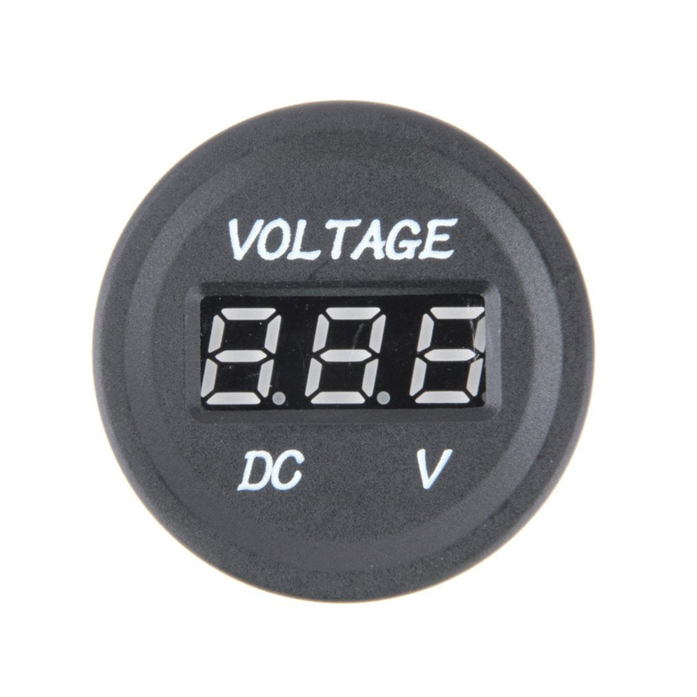 12V-24V DC LED Digital Display Auto Voltmeter Metro Waterproof Voltmeter