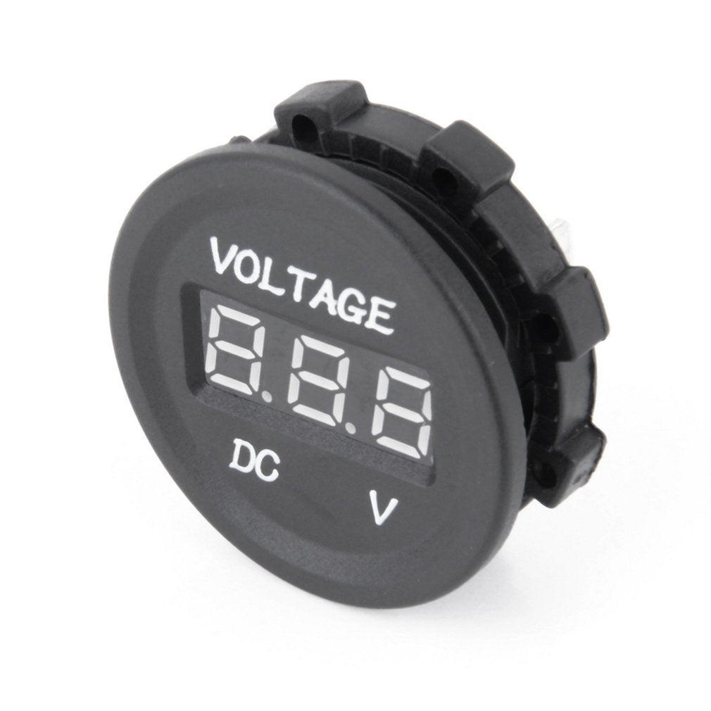 12V-24V DC LED Digital Display Auto Voltmeter Metro Waterproof Voltmeter