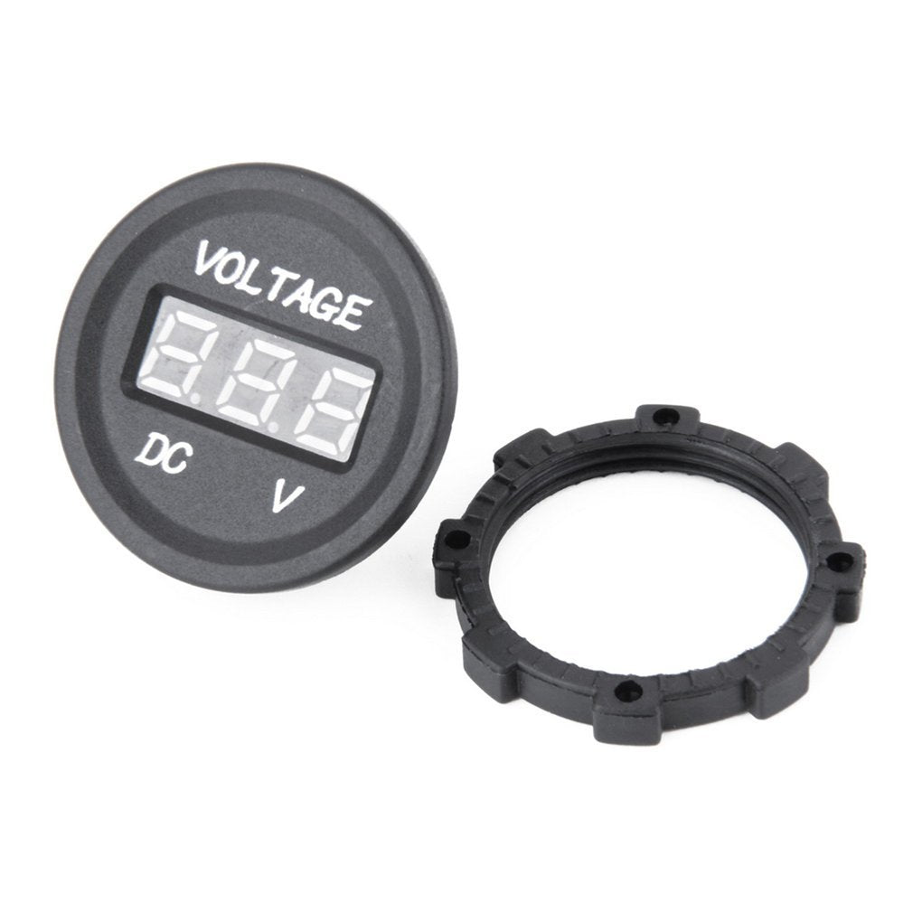12V-24V DC LED Digital Display Auto Voltmeter Metro Waterproof Voltmeter