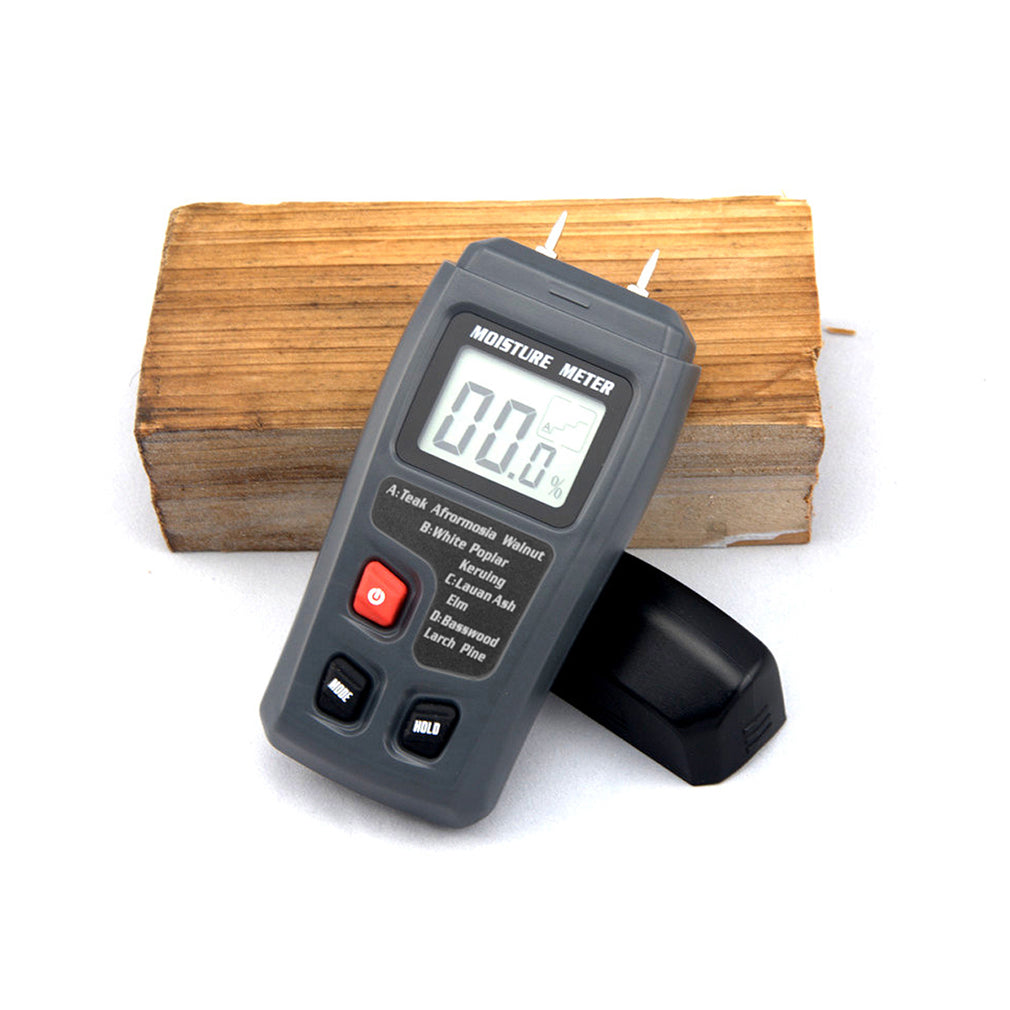 BSIDE EMT01 LCD 0-99.9% 2Pins Wood Industry Digital Moisture Meter Timber Humidity Tester