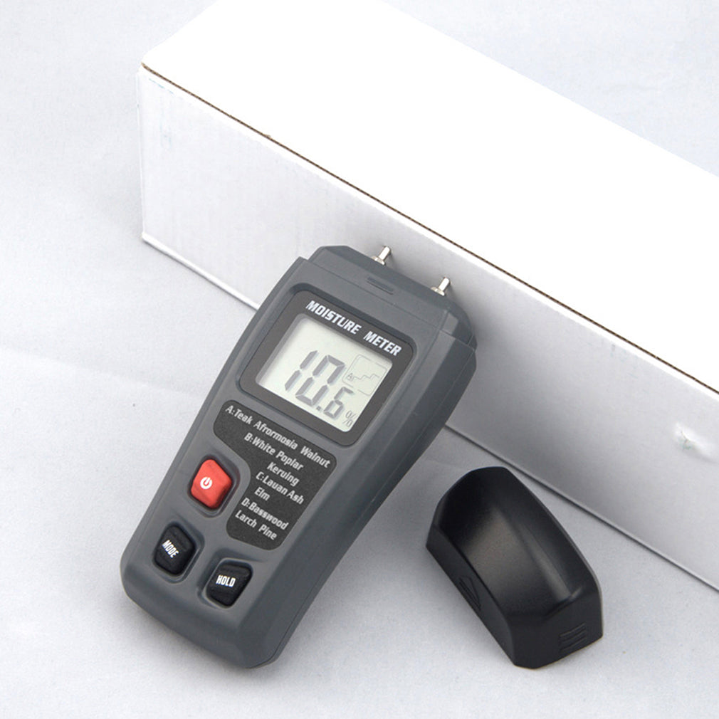 BSIDE EMT01 LCD 0-99.9% 2Pins Wood Industry Digital Moisture Meter Timber Humidity Tester