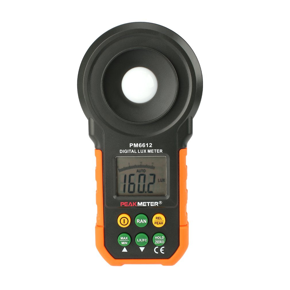 MS6612 Digital Luxmeter 200,000 Lux Light Meter Test Spectra Auto Range Measuring