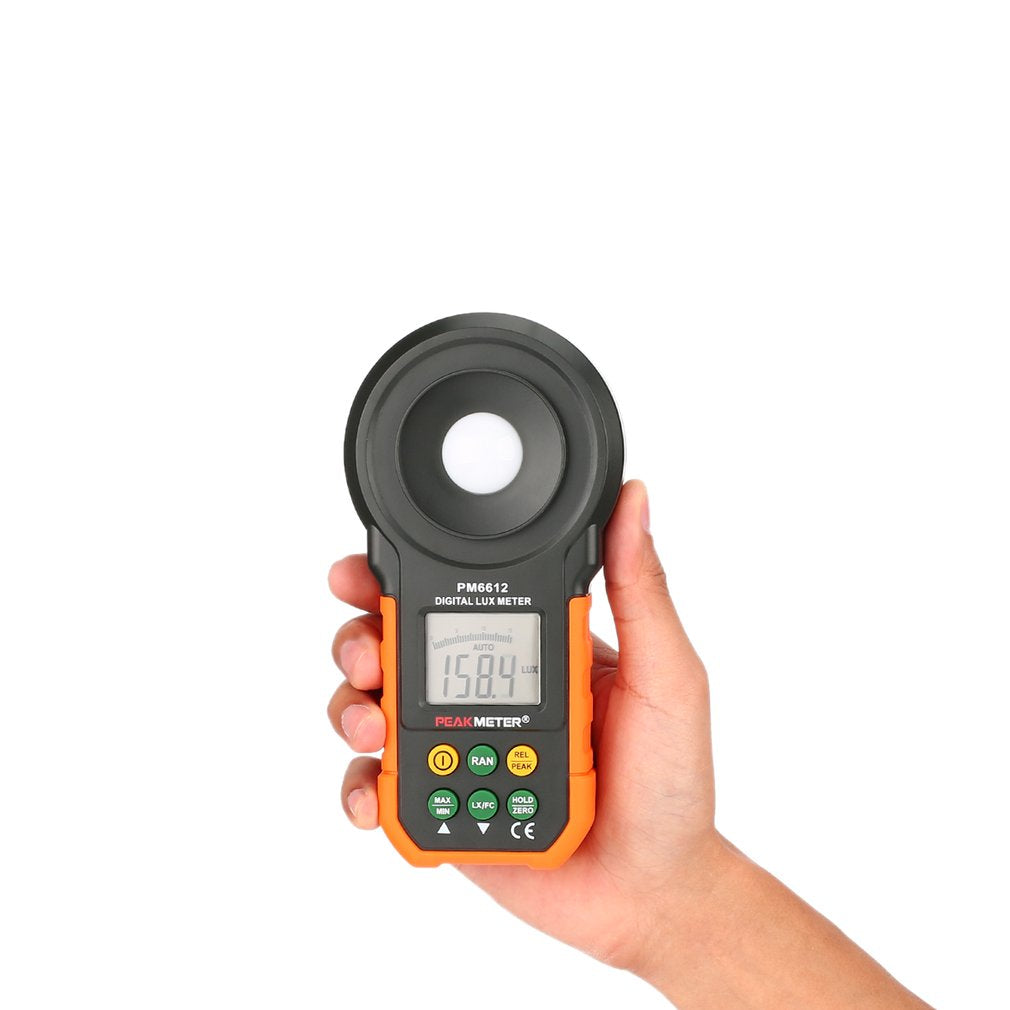 MS6612 Digital Luxmeter 200,000 Lux Light Meter Test Spectra Auto Range Measuring