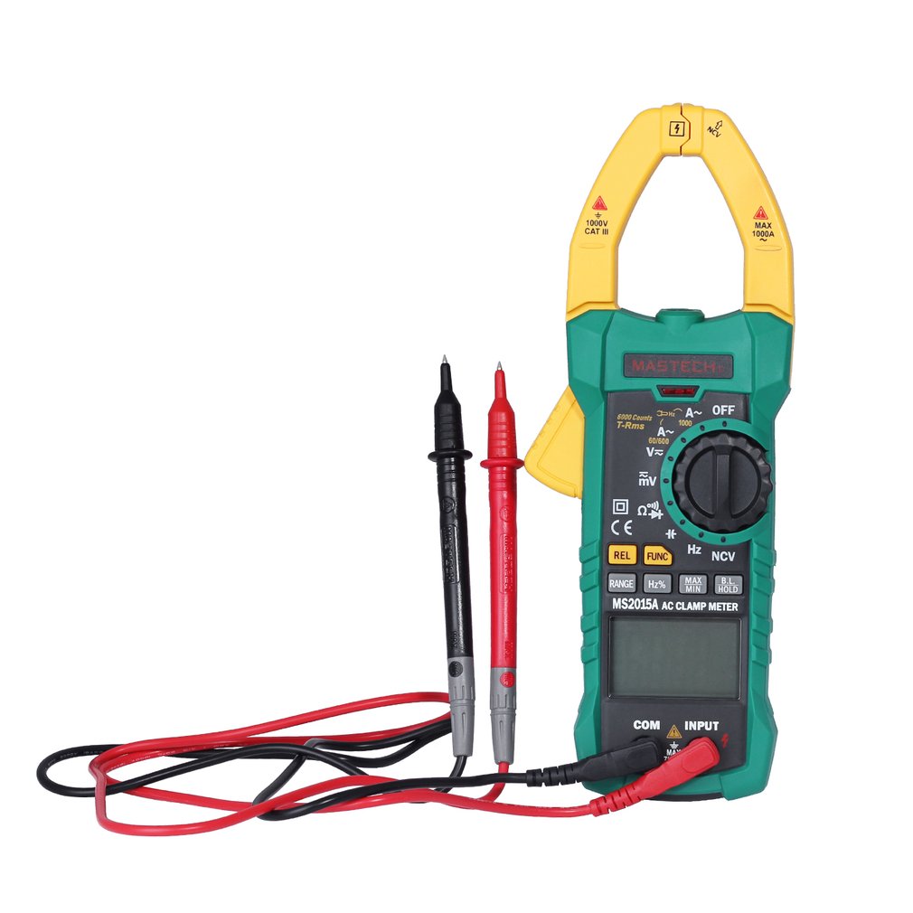 MASTECH AC DC Voltage Digital Clamp Meter Multimeter 1000A 6000 Counts