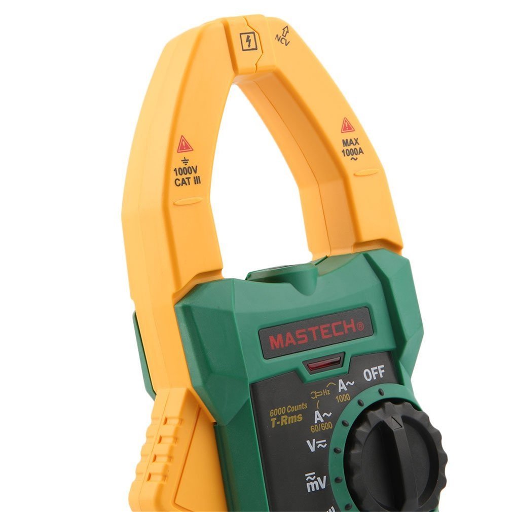 MASTECH AC DC Voltage Digital Clamp Meter Multimeter 1000A 6000 Counts