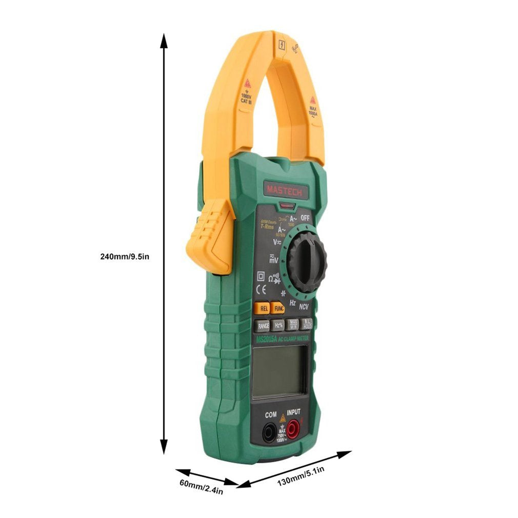 MASTECH AC DC Voltage Digital Clamp Meter Multimeter 1000A 6000 Counts