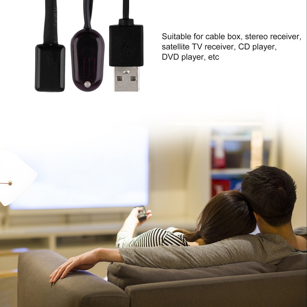IR Infrared Remote Extender Receiver for TV Box CD DVD Player USB Adapter