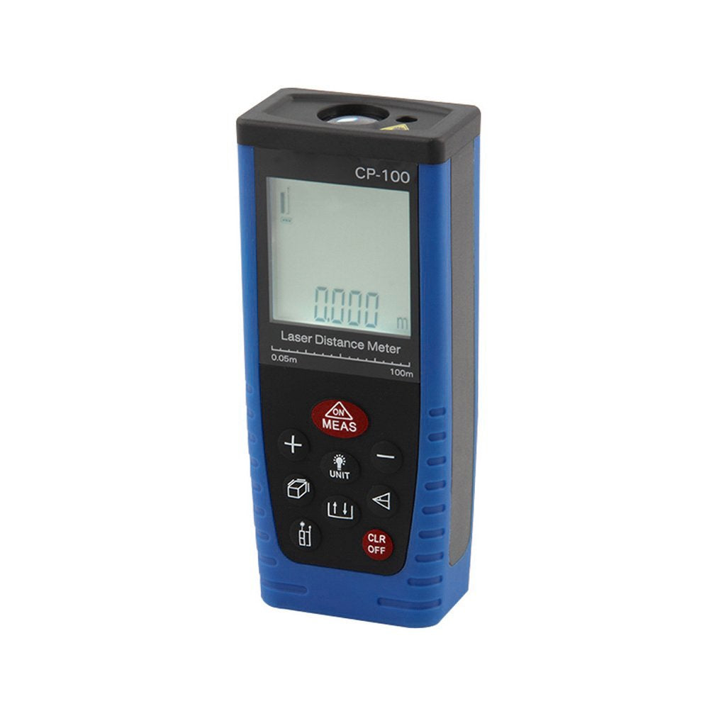 100m(328ft) Digital Laser Distance Meter Measure Range Finder Area Volume