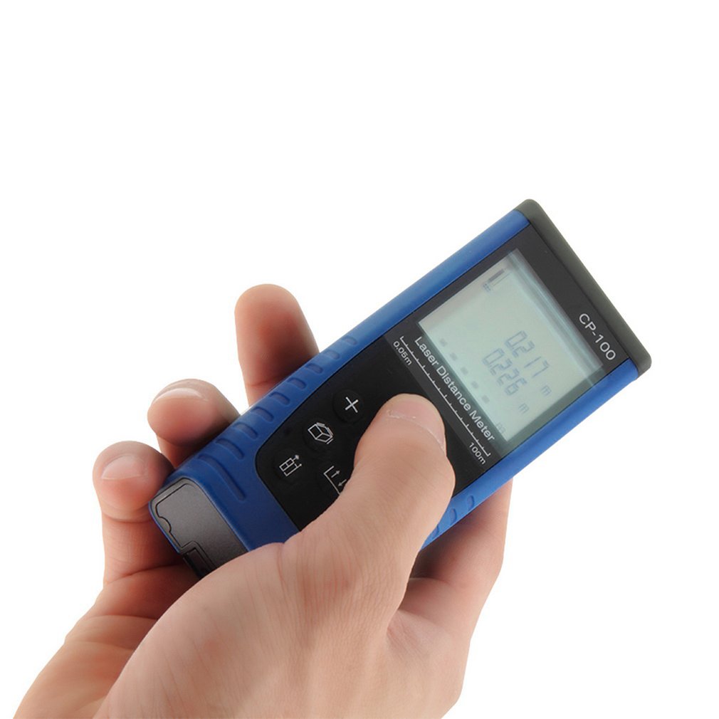 100m(328ft) Digital Laser Distance Meter Measure Range Finder Area Volume