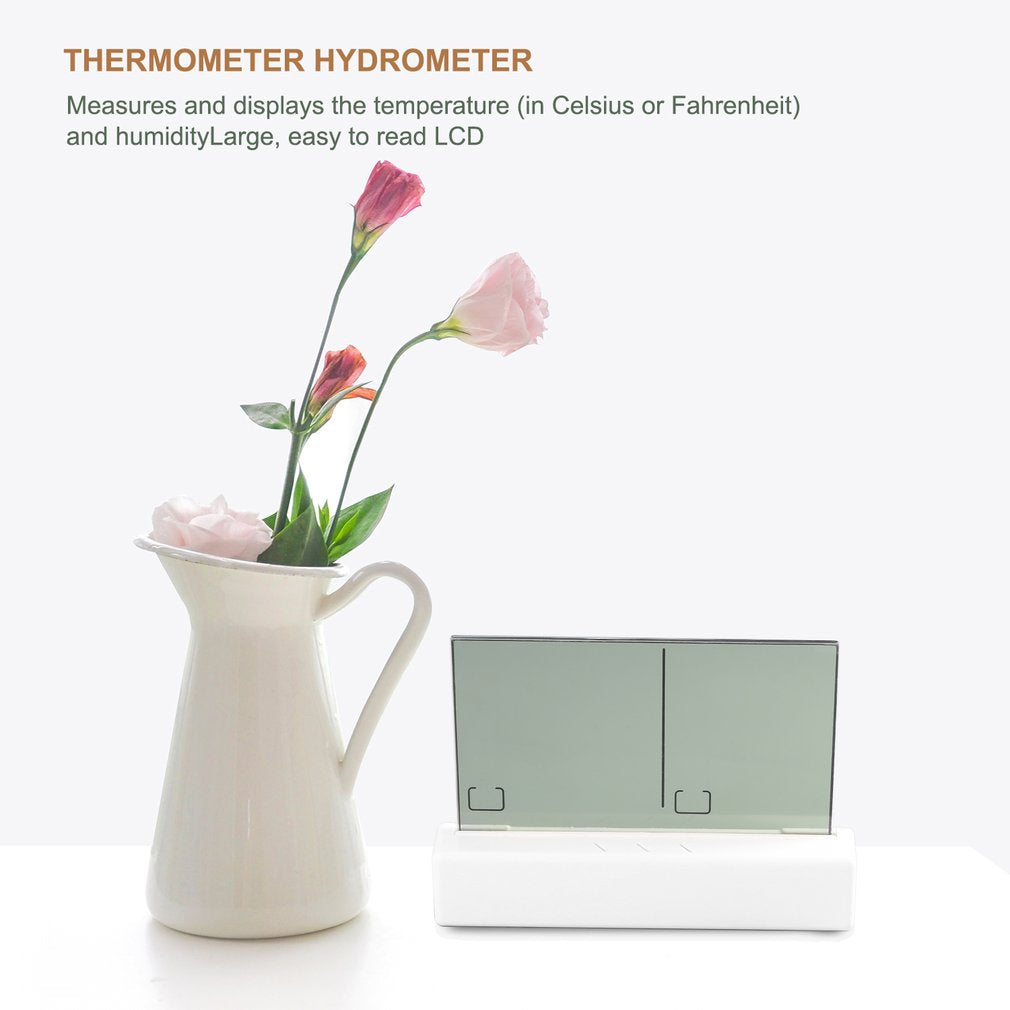 Digital Transparent Display Thermometer Hydrometer Indoor Outdoor Station