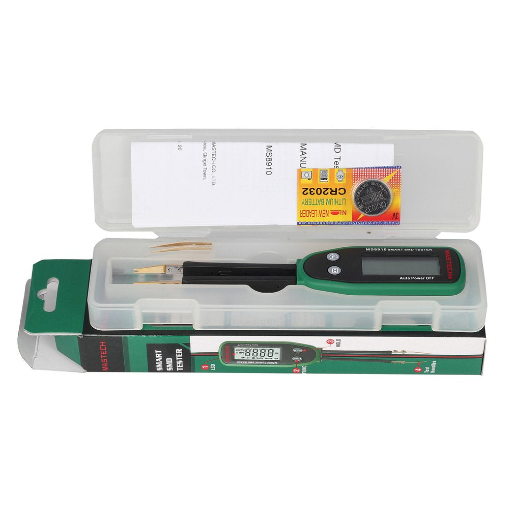 Smart SMD RC Resistance Capacitance Diode Meter Tester Auto Scan Tweezers