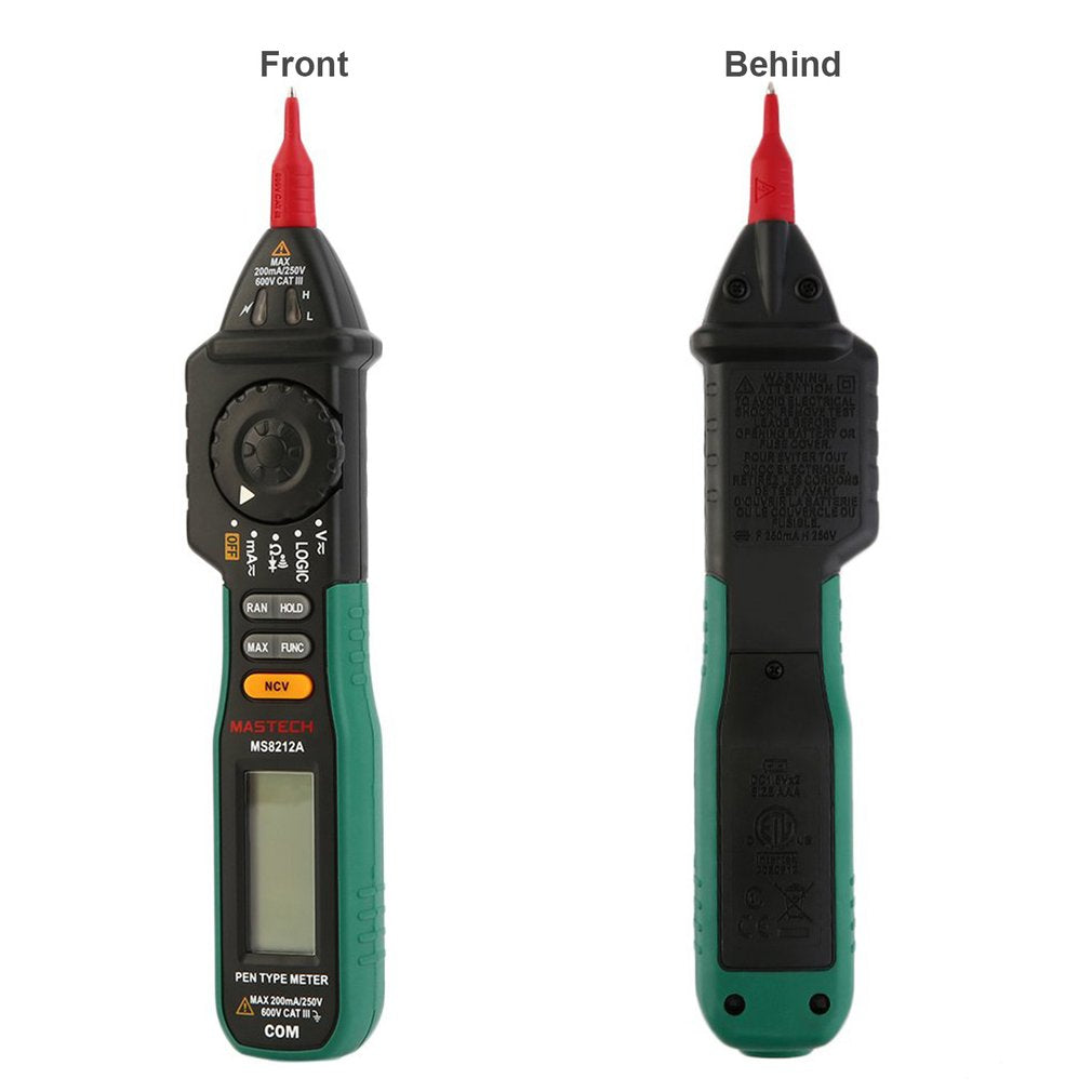 MASTECH MS8212A Pen Shaped Digital Multimeter Voltage Current Diode Continuity Tester