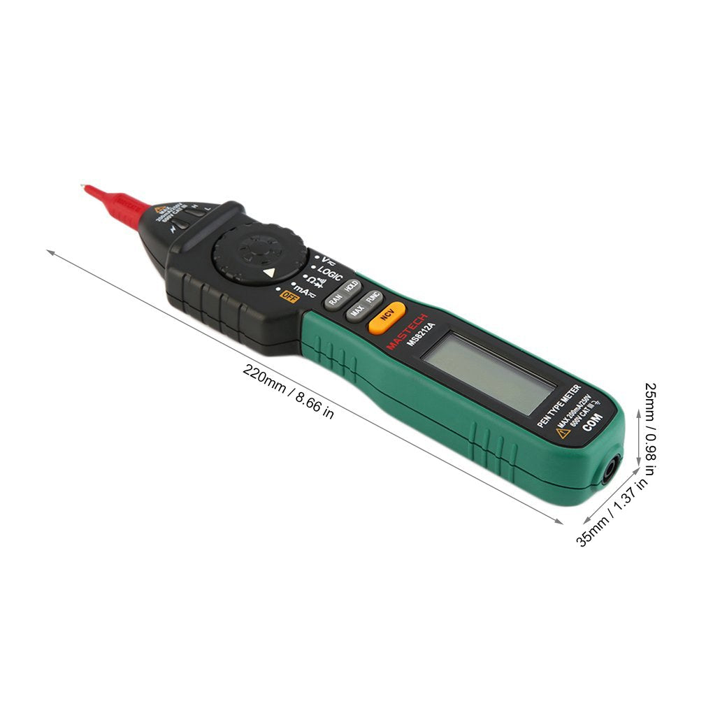 MASTECH MS8212A Pen Shaped Digital Multimeter Voltage Current Diode Continuity Tester