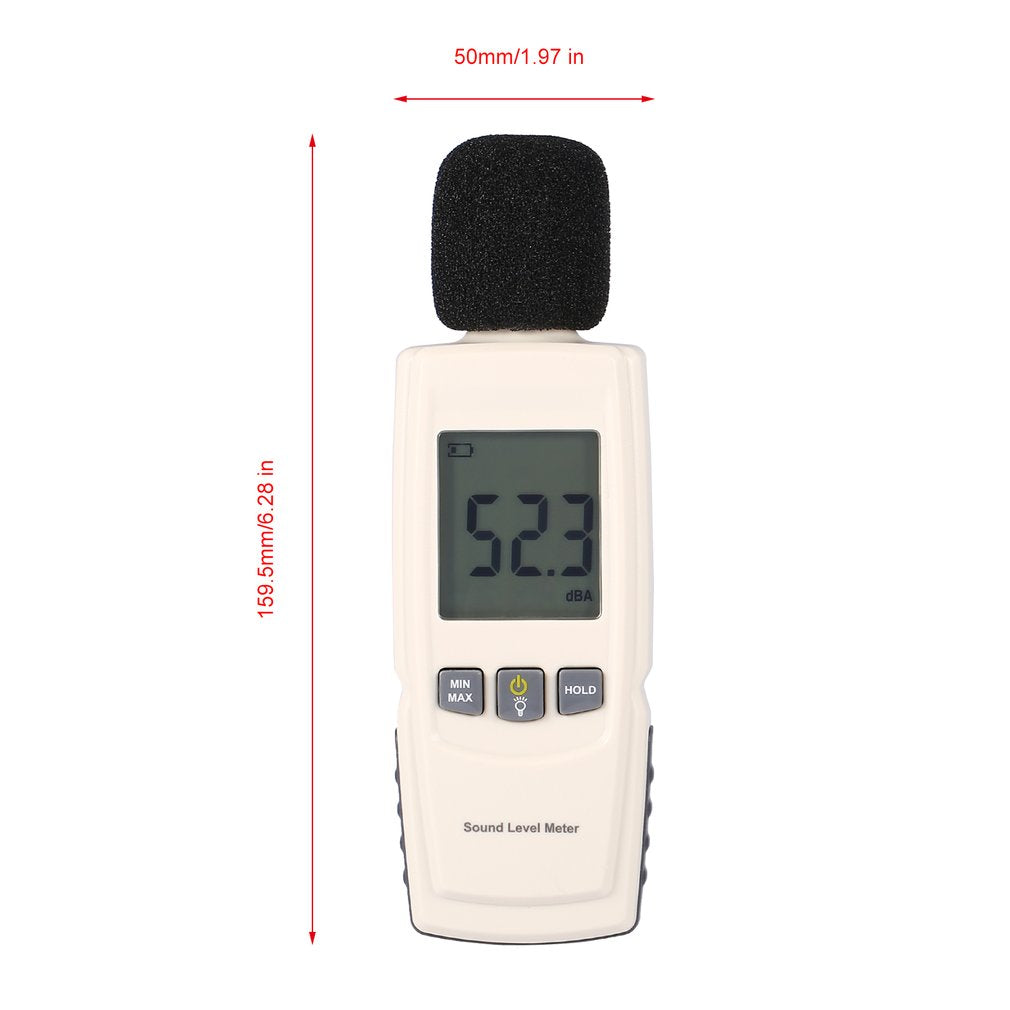 GM1352 Test Technologies LCD Digital Sound Noise Level Describe Meter 30-130dBA
