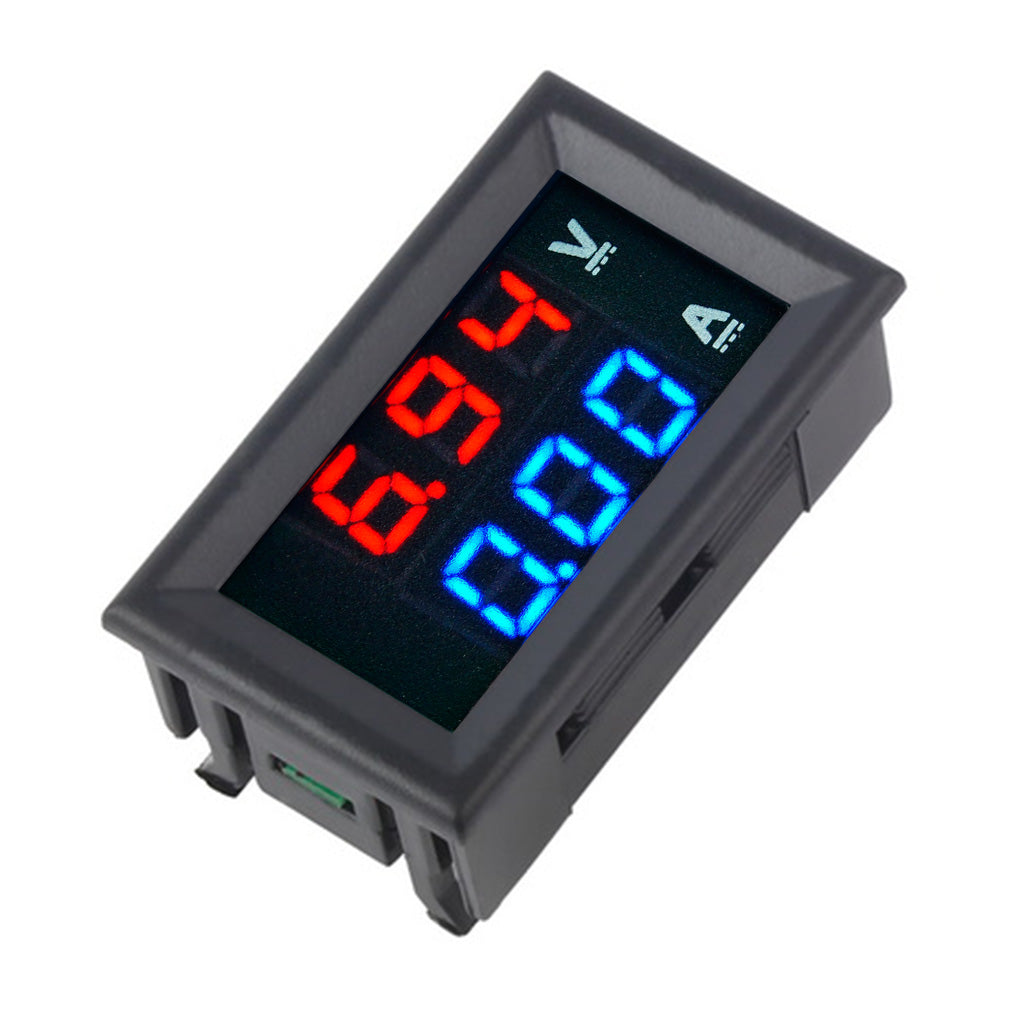 DC 100V 10A Voltmeter Ammeter Blue + Red LED Amp Dual Digital Volt Meter Gauge