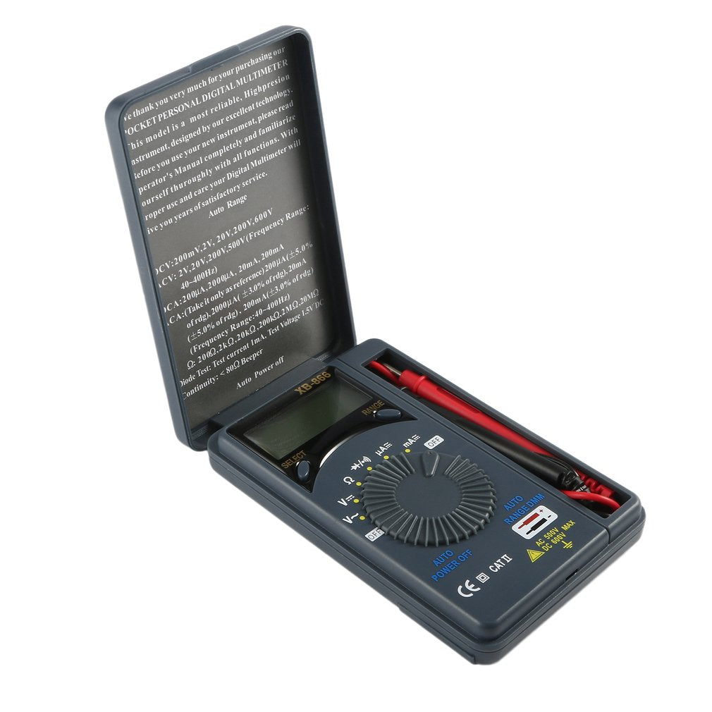 XB-866 Auto Range Tester LCD Mini Auto Range AC/DC Digital Multimeter Voltmeter