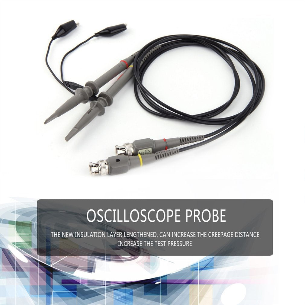 Two P6100 DC 100MHZ Oscilloscope Scope Clip Probe 100MHz for Tektronix HP