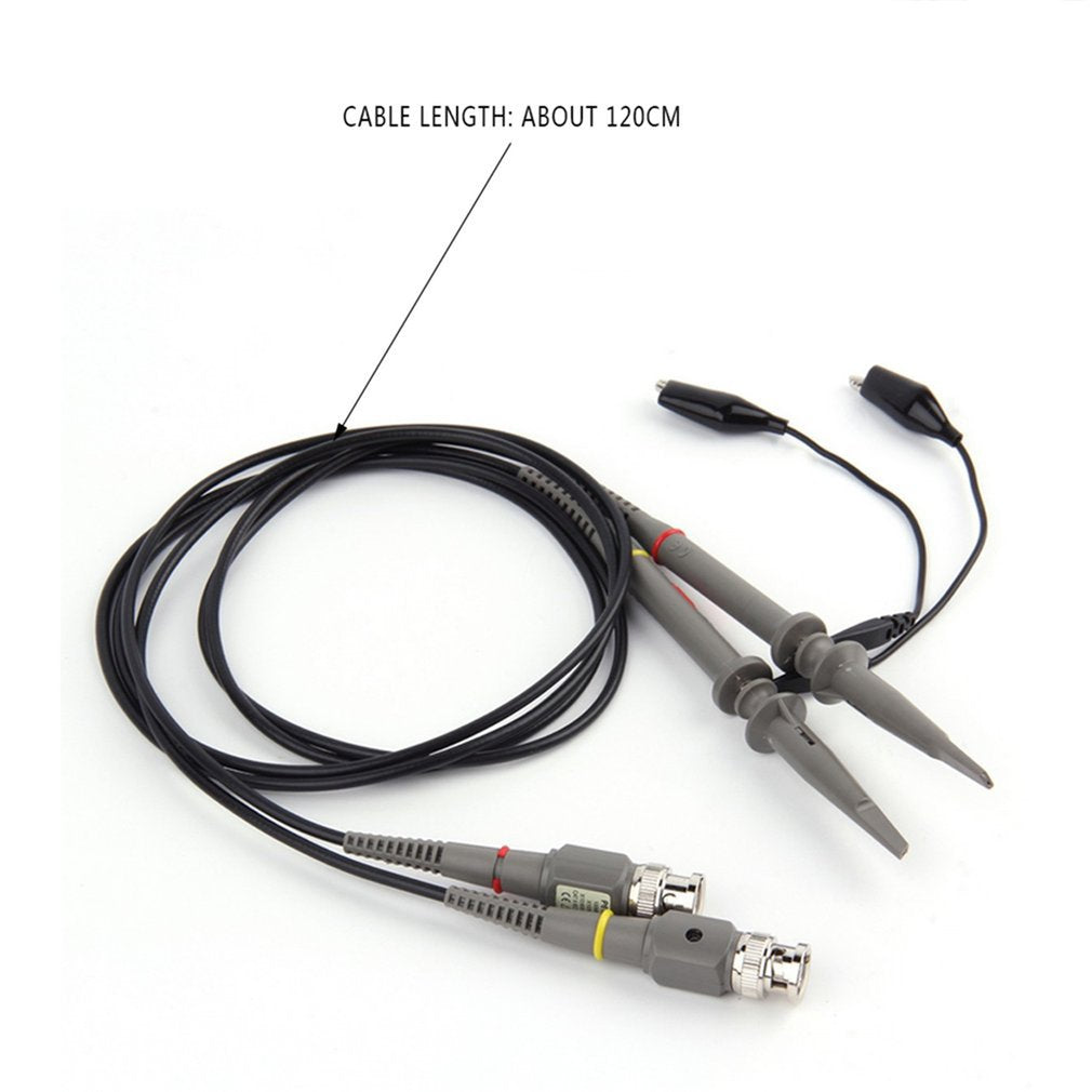Two P6100 DC 100MHZ Oscilloscope Scope Clip Probe 100MHz for Tektronix HP