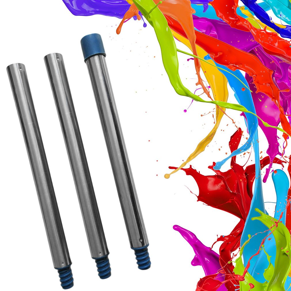 3 Sections Aluminium Tubes for Paint Roller Wall Painting Brush Extended Tube