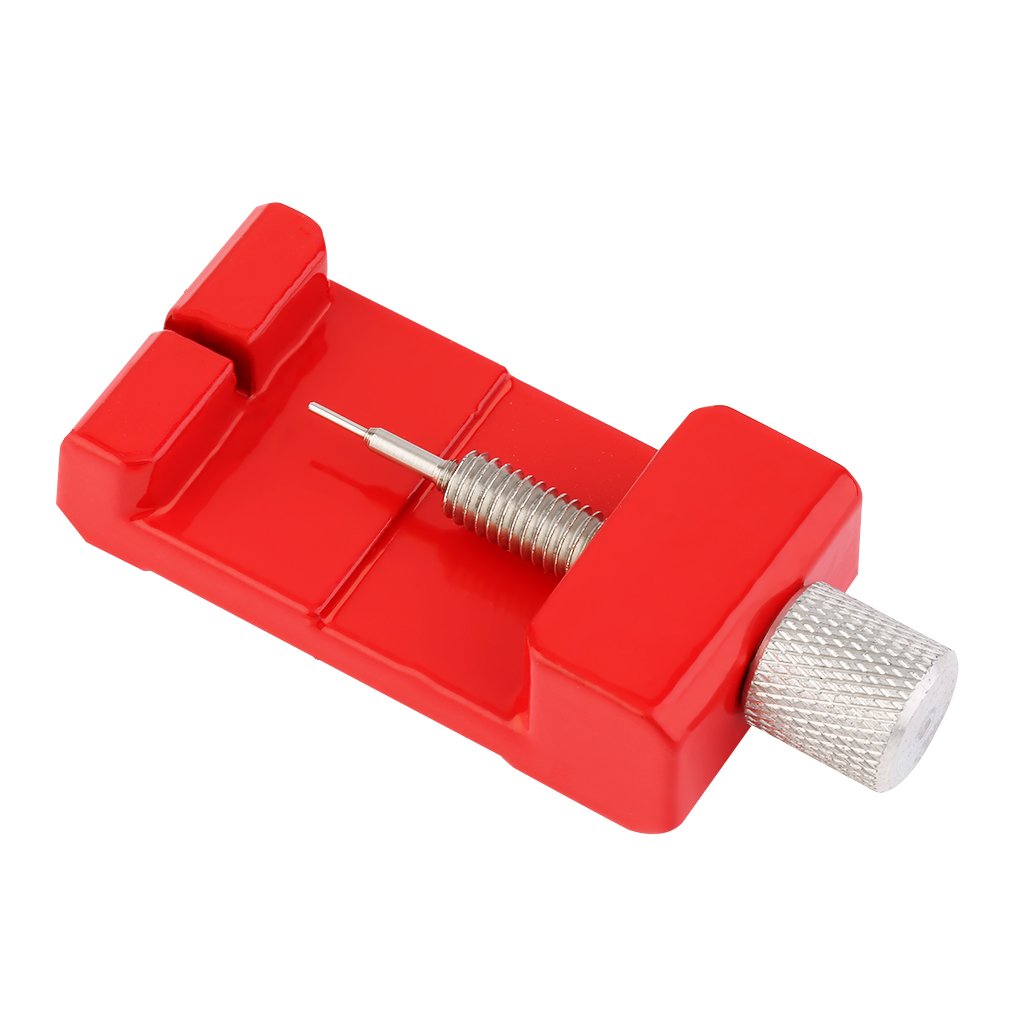 Aluminum Alloy Metal Watch Strap Band Link Pin Remover Adjuster Repair Tool - Red