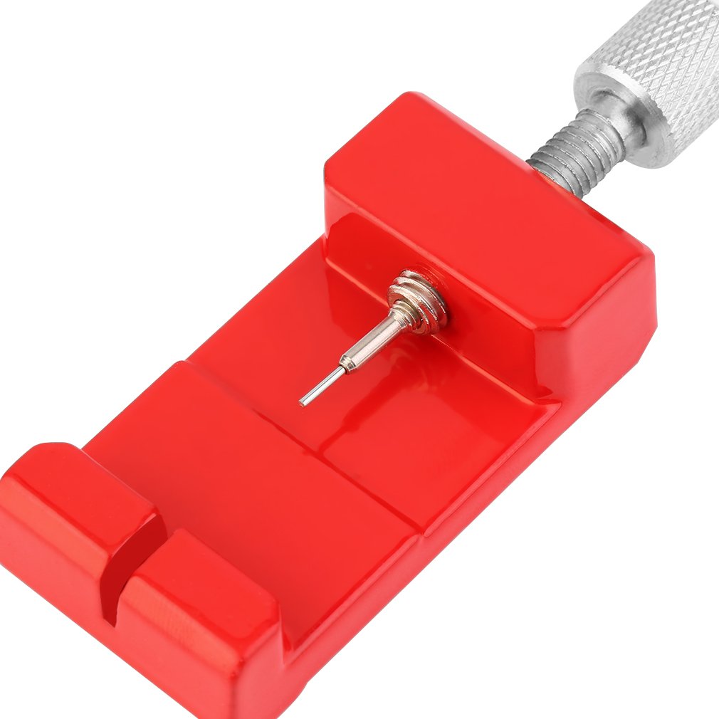 Aluminum Alloy Metal Watch Strap Band Link Pin Remover Adjuster Repair Tool - Red