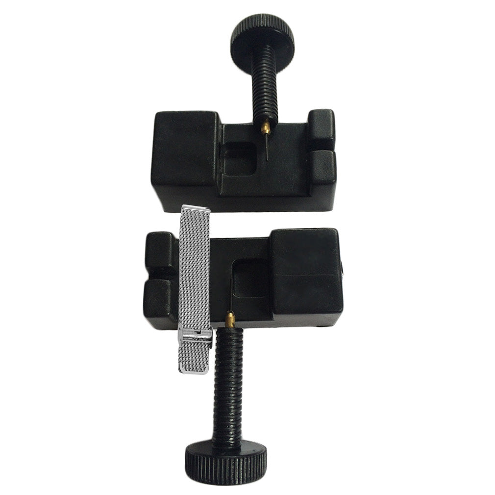Professional Watch Band Link Pin Adjustable Metal Remover Repair Tool with 2 Pins - Black