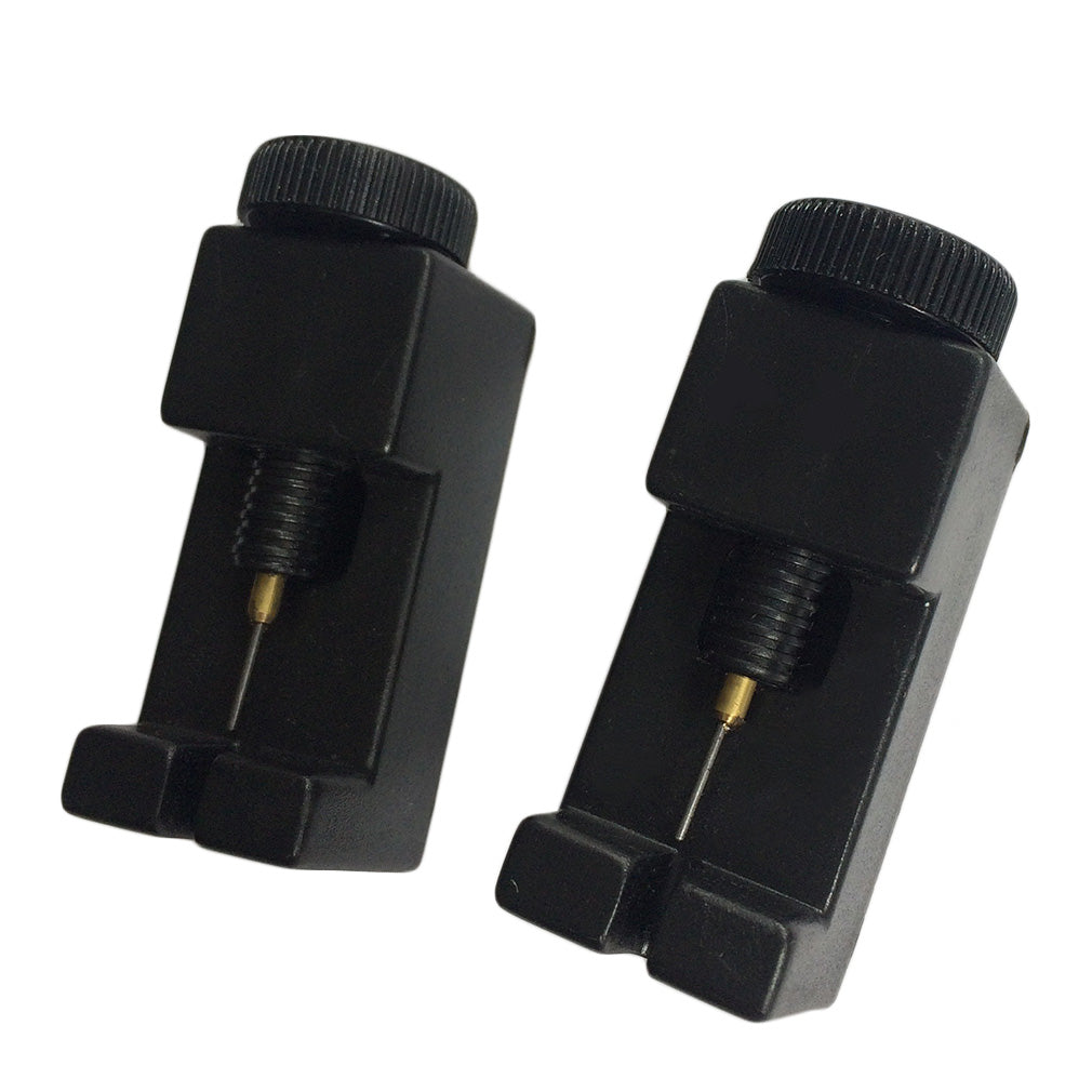 Professional Watch Band Link Pin Adjustable Metal Remover Repair Tool with 2 Pins - Black