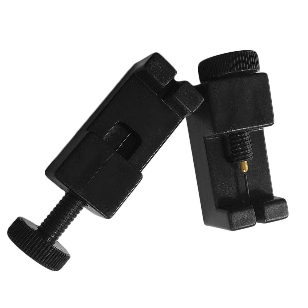 Professional Watch Band Link Pin Adjustable Metal Remover Repair Tool with 2 Pins - Black