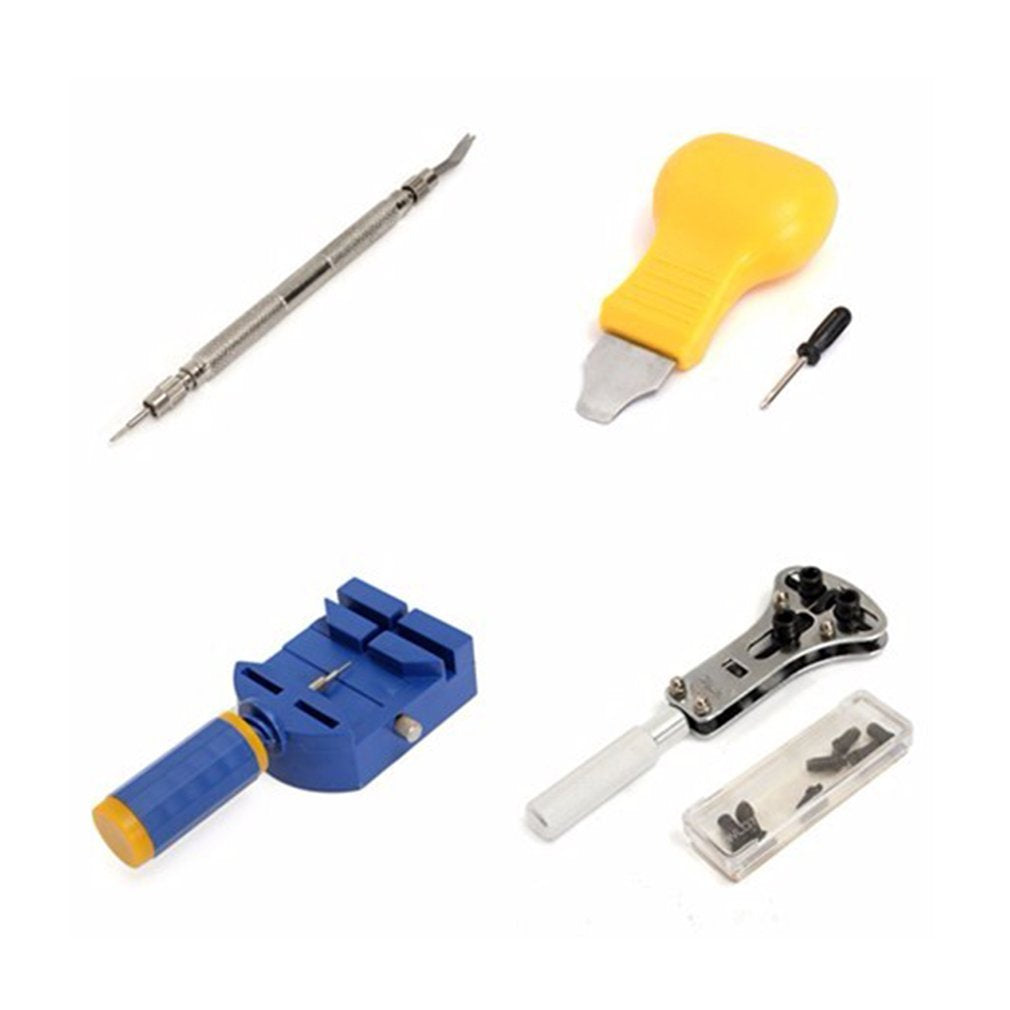 22PCS Watch Repair Tool Kit with Storage Bag Magnifier Case Opening Knife Set